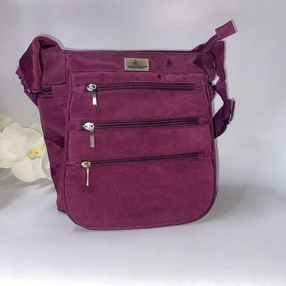 Organizzi Nylon Crossbody Plum Medium